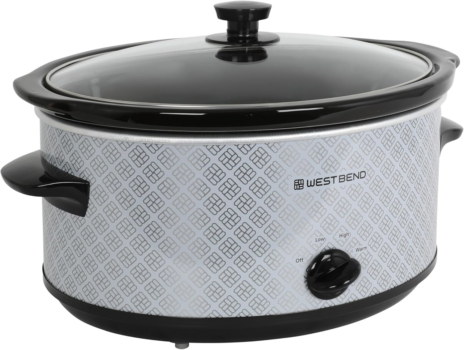 Slow Cooker 6-Quart Manual Crockery Style with Dishwasher Safe Oval Ceramic Croc