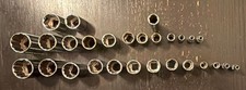Lot Of 28 Craftsman Sockets Variety Of Sizes And Drives .. Metric And Standard Lot Of 28 Craftsman Sockets Variety Of Sizes And Drives .. Metric And Standard