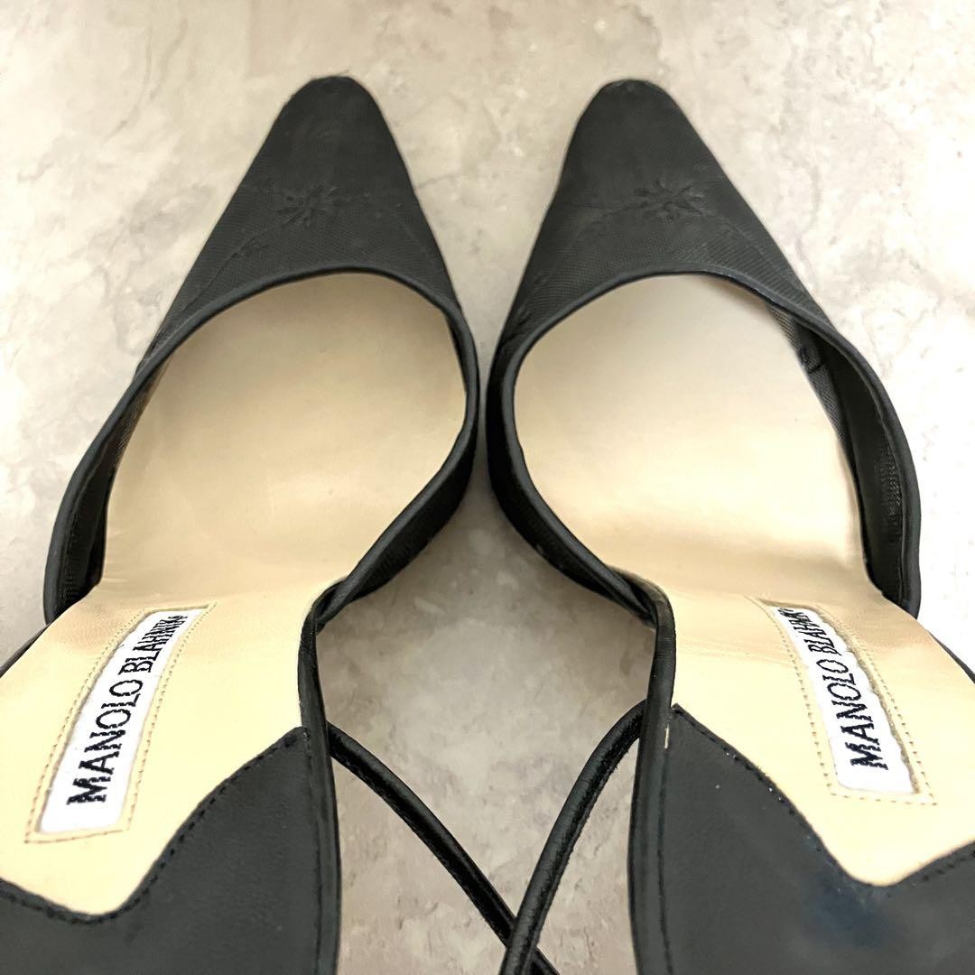 MANOLO BLAHNIK ブラックミュール 37 0400021869433_BLACK?wid=600&