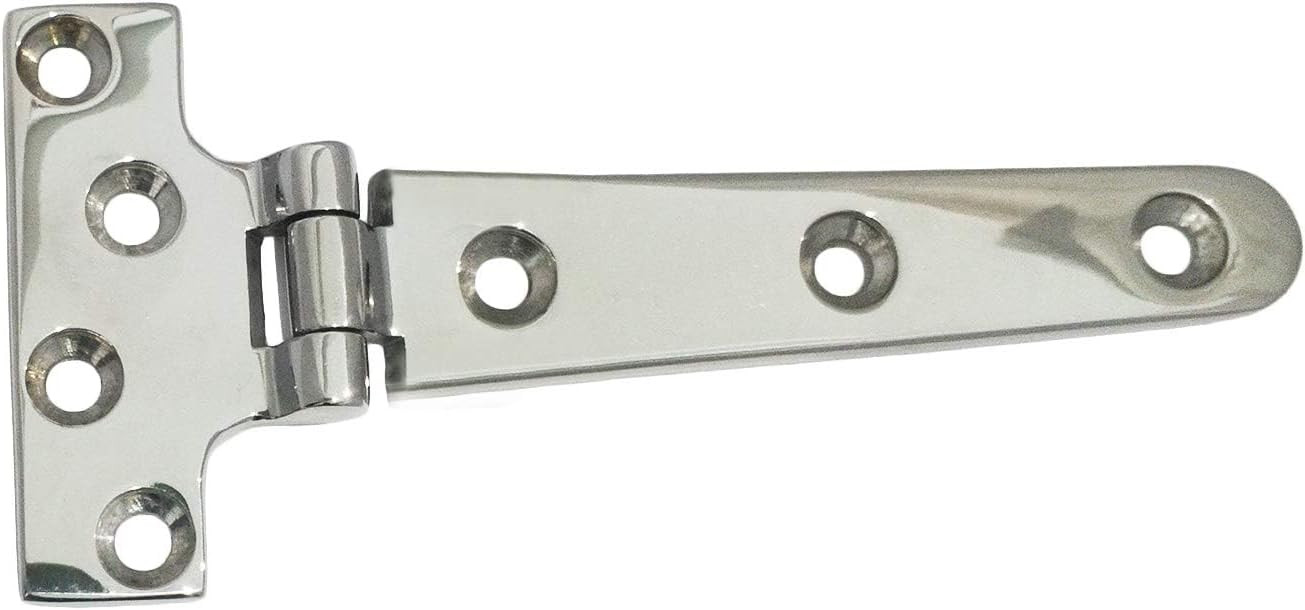 NRC&XRC Pair of 316 Stainless Steel Heavy Duty Marine Grade T Hinge 6in 