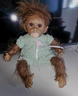 The Ashton-Drake Galleries So Truly Real Baby Monkey Doll Clementine 14''