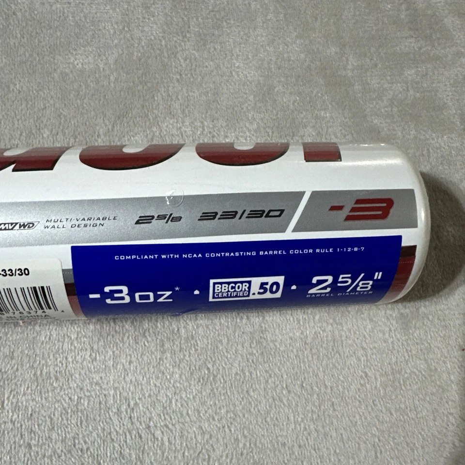 Taco de beisebol Marucci CATX BBCOR 33"/30 oz -3 liga adulto ensino médio faculdade MCBX - Imagem 4 de 4