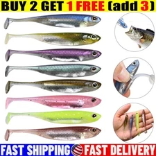 Thkfish 6PCS Soft Plastic Swimbait Paddle Tail Lure Minnow Paddle Tail Swimbait