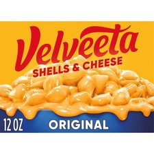 Mac de queso y conchas de velveeta, 1 caj…