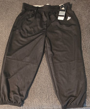 2 Pair Adidas Pull up Pants Youth XL Black and Gray Baseball Soil Release NEW
