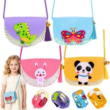 DIY N&auml;hset Kinder Tierformen Filz Bastelset N&auml;hen 4St&uuml;ck f&uuml;r Anf&auml;nger Handtasche