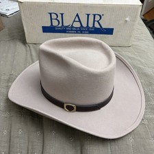 Vintage John Blair Wool Cowboy Hat Medium Made In USA EXCELLENT