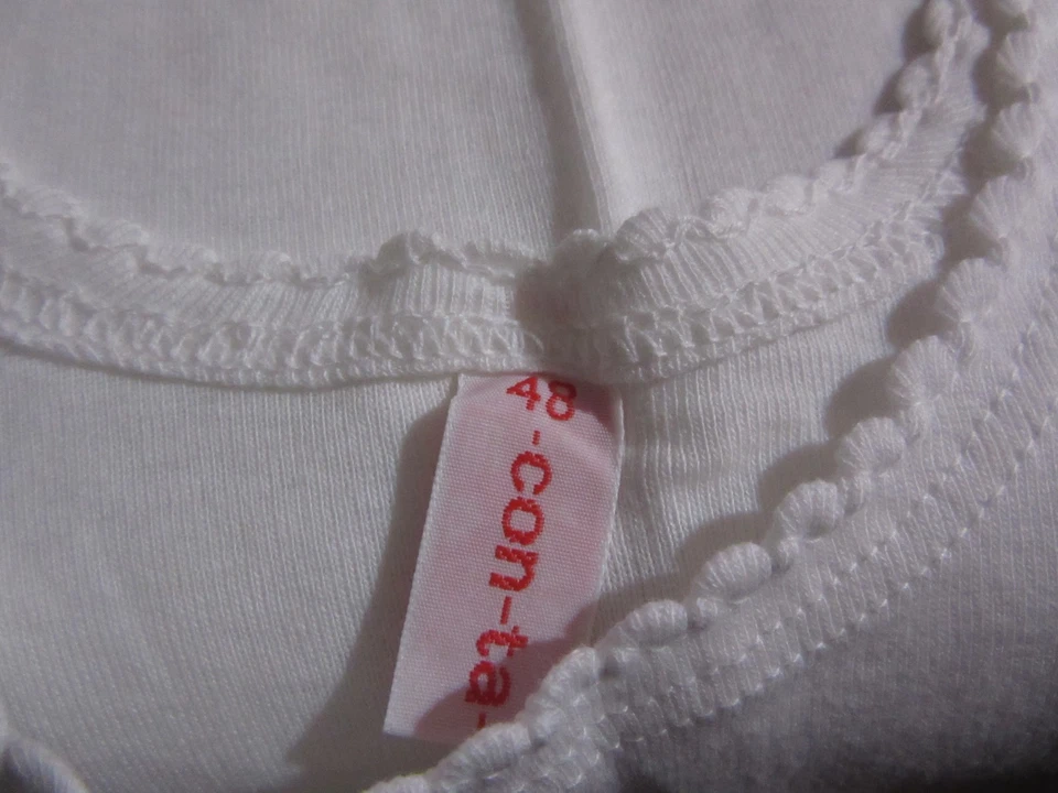 "Conta“ Damen Unterhemd extra lang 4 Stück  46 - 48  BW , Achselhemd Classic - Bild 2 von 3