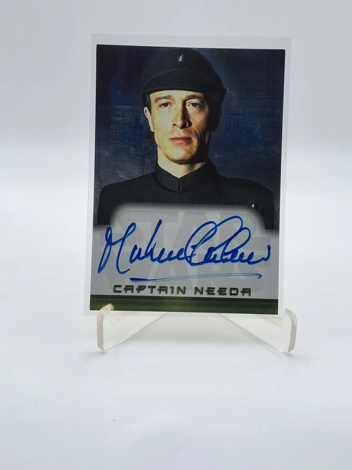 CAPTAIN NEEDA 2001 Topps "Star Wars Evolution" MICHAEL CULVER Auto "vintage" - Image 3 of 3