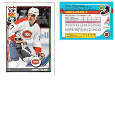 1991-92 OPC hockey card, No, 209, John LeClair RC