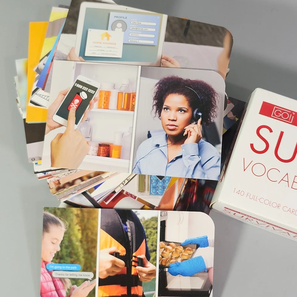 Saddleback Go Newcomers 140 Survival Vocabulary Card Set Only Tween Immigrants - Image 2 of 4