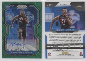 2020 Panini Prizm Green Scope /75 Kenneth Murray #327 Rookie Auto RC