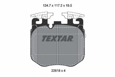 Bremsbelagsatz Scheibenbremse TEXTAR 2261801 für BMW 3er G20 G80 G28 Touring G21