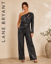 Lane Bryant Black Glitter Romper NWT
