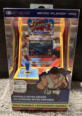 New My Arcade Super Street Fighter II Micro Player Pro 6.75'' Mini Arcade Game