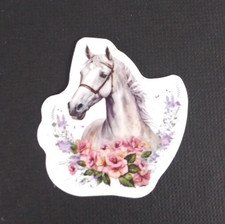 Beautiful Wild Stallion Horses Sticker 1.58" AJ