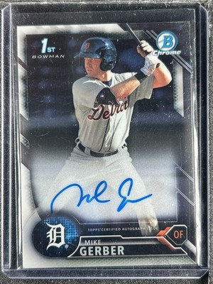 Gerber, Mike - 2016 Bowman Chrome Prospect - Autograph - INV2