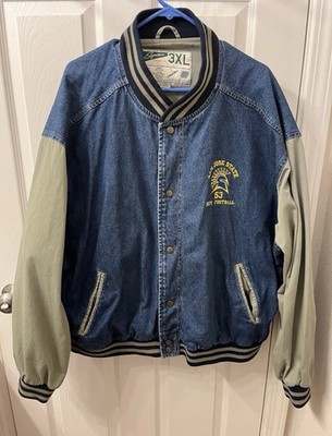 SJSU Spartans Denim Varsity Jacket, 3xl