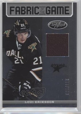 2012-13 Certified Fabric of the Game 177/299 Loui Eriksson #FOG-LE 0a4