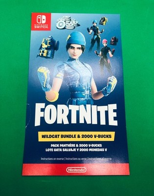 Nintendo Switch Fortnite Skin Code Wildcat USED CODE Fortnite