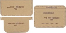 Clear Acrylic Leather Wallet Templates, Transparent Leather Craft Pattern Set