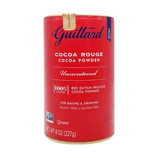 Guittard Cocoa Powder Unsweetened Rouge Red Dutch Process Cocoa, 8 oz