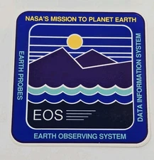 NASA Earth Observing Center EOS Original Sticker Goddard Space Flight Center 4"