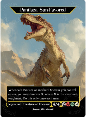 Pantlaza, Sun-Favored - Full Art Altered Art Custom Proxy Cards