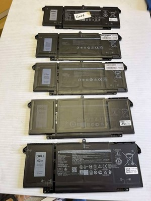   Lot of 5 Dell 63Wh Batteries Type 7FMXVE   Tested | BIOS Good | Used  
