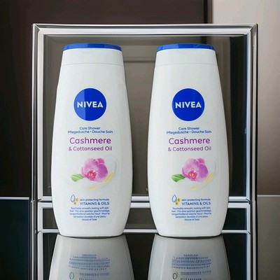 NIVEA Cashmere & Cottonseed Oil Pflegedusche Öl 2 x 250ml Körperpflege