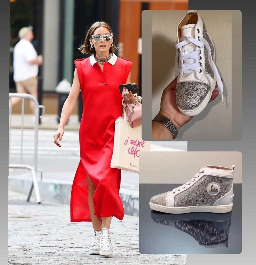 Christian Louboutin White Leather Athletic Shoes for Women for