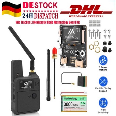 Wio Tracker L1 GPS Board mit 3000mAh Akku, Gehäuse Kit für Arduino Meshtastic