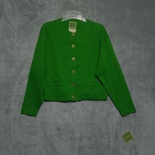 Esprit Essentials Womens Crop Jacket Size S Green #628 Y2k 80s-90s Casual