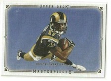 2008 Upper Deck Masterpieces Donnie Avery Rookie Card . rookie card picture