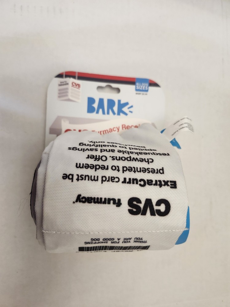 NEW Bark & CVS Pharmacy = CVS FURMACY RECEIPT = Dog Squeak Toy NWTS NEW Bark & CVS Pharmacy = CVS FURMACY RECEIPT = Dog Squeak Toy NWTS