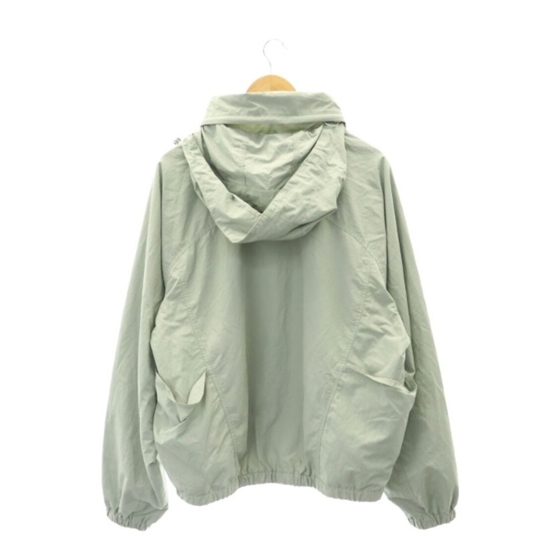 NVRFRGT CURVED ZIP FRONT NYLON JACKET BK