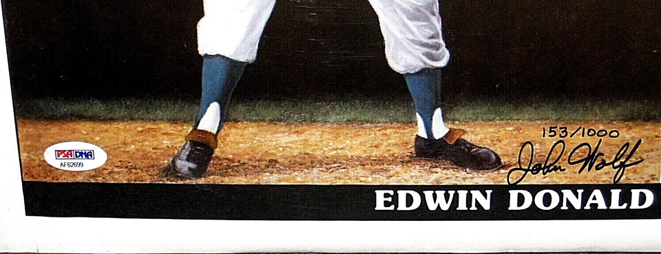 DUKE SNIDER SIGNED 1983 POSTER 14" X 21" LTD ED #153/1000 ARTIST SIGNED PSA/DNA - Image 2 of 4