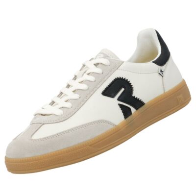 Rieker Herren Sneaker Halbschuh Weiß Glattleder Wechselfußbett U2200-83