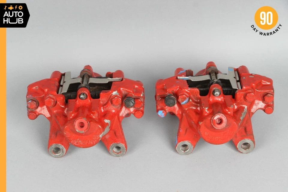 Juego de pinzas de freno traseras rojas OEM 57k Mercedes R171 SLK300 SLK280 C230 Foto 4 de 4