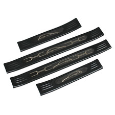 For 2024 Toyota Venza Carbon Fiber Door Sill Scuff Plate Guard Cover Trims Parts