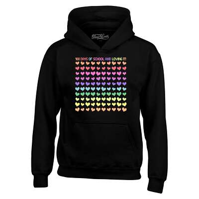100 Days of School Hoodies 100Hearts Sweatshirts