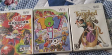 Nintendo Wii Game, Bakugan, Tangled, 101 In 1 Party Megamix With Manuals