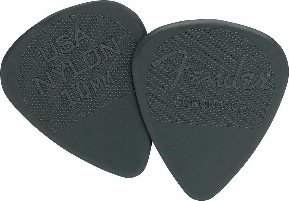 Fender Genuine Nylon Guitar Picks 12 Pack 1.0mm Gray