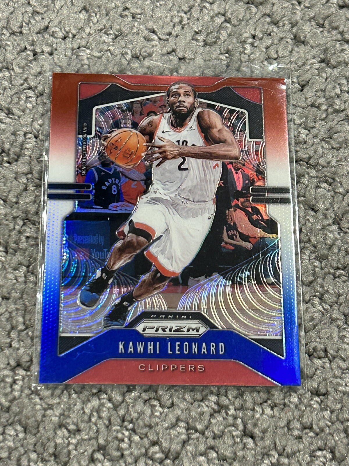Kawhi Leonard 2019-20 Panini Prizm Red White Blue #149 Los Angeles Clippers