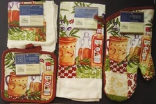 Kitchen Olive Oil Theme Linen Towel Potholders Dishcloth Oven Mitt, Select Items