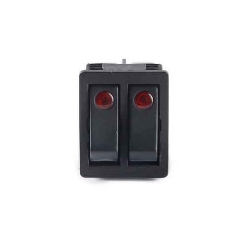 LED Illuminated Rectangular Rocker Switch Red ON-OFF 6 Pin 2 Position 220V KCD6 - Picture 3 of 5