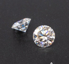 1 CT Natural 5 mm 2 Pcs White Diamond Round Cut VVS1 D Grade IDGL Certified VA7