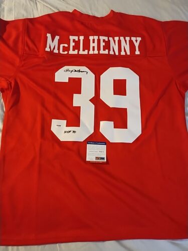Hugh McElhenny autographed James Spence signed auto custom Jersey autograph PDA- - Picture 3 of 20