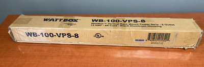 WattBox WB-100-VPS-8 Vertical Rack Mount Power Strip with Aluminum Housing