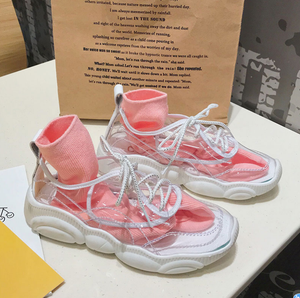clear pvc sneakers